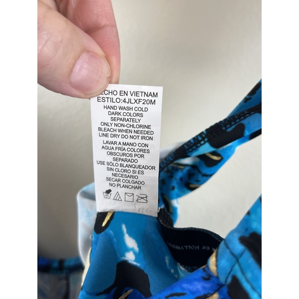 Azul by Maxine of Hollywood NWT Tropical Floral One Piece Swimsuit Size 12 - Picture 8 of 10